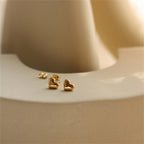 Mila – Herz Ohrringe Stecker Gold