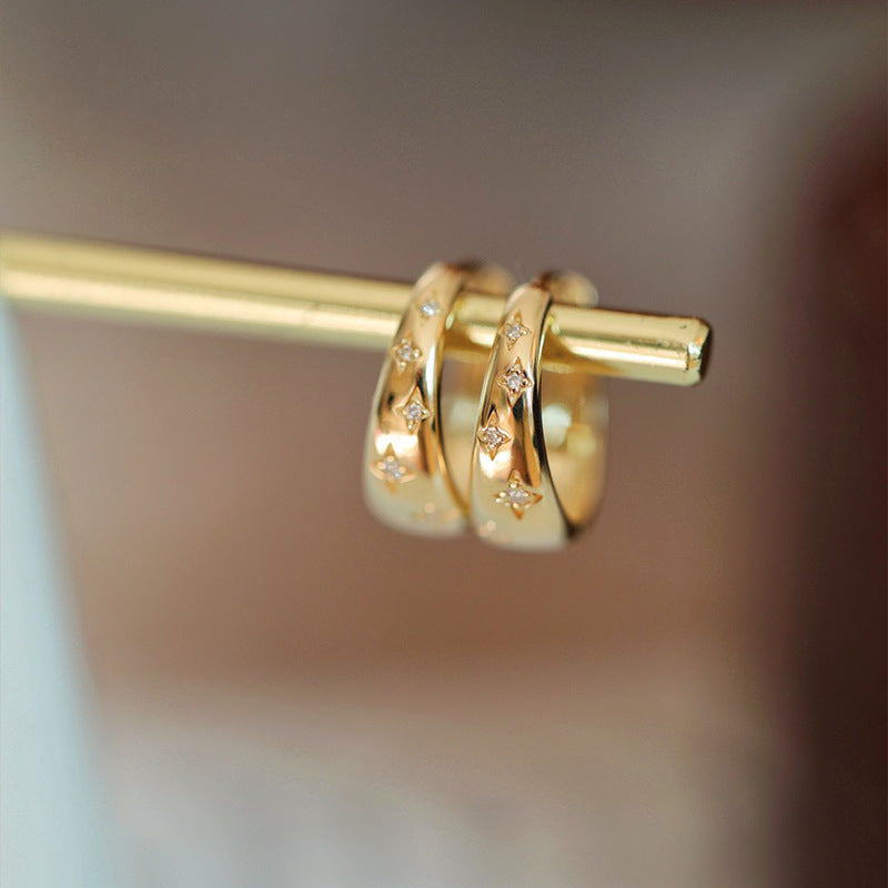 Nori – Edle Ohrringe in Gold und Silber