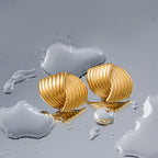 Sonia - Goldwellen-Ohrringe