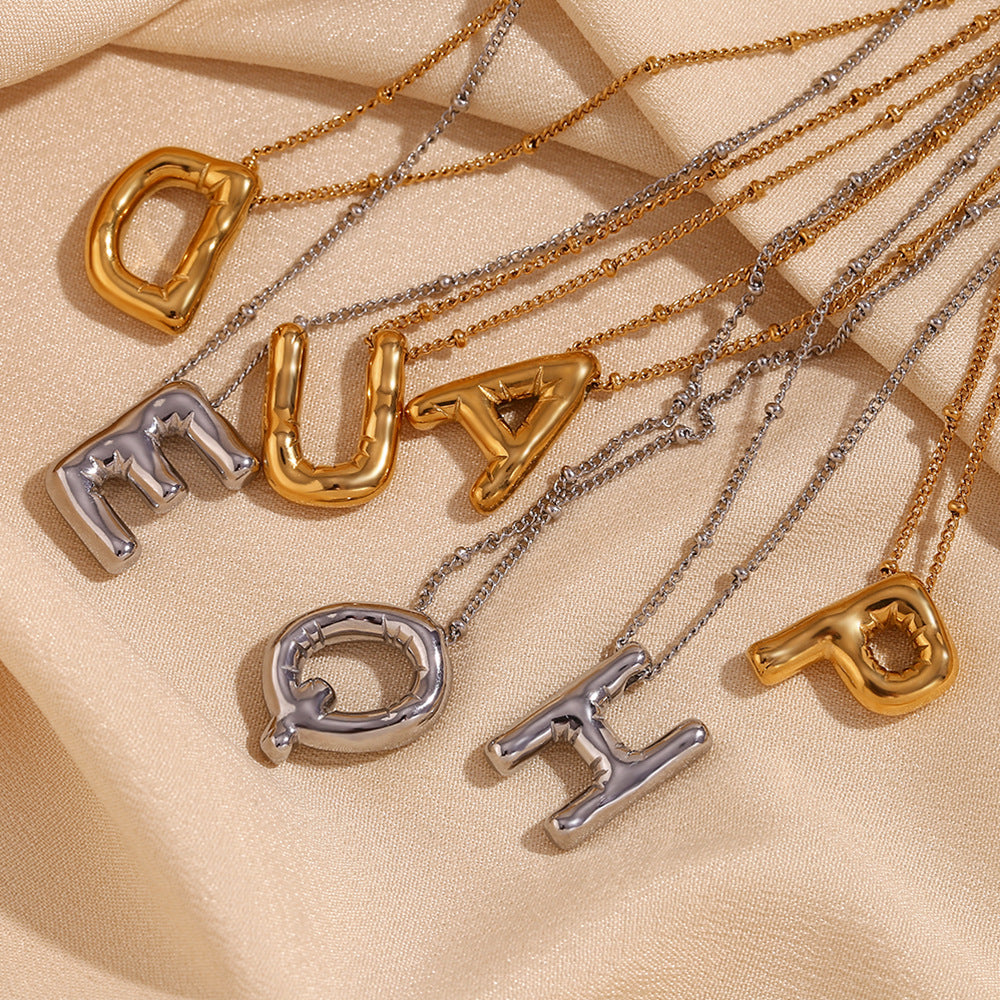 Ballon Gold Initialen Kette