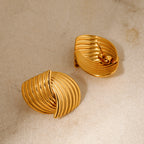 Sonia - Goldwellen-Ohrringe