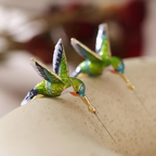 Lilou – Stilvolle Kolibri-Ohrringe
