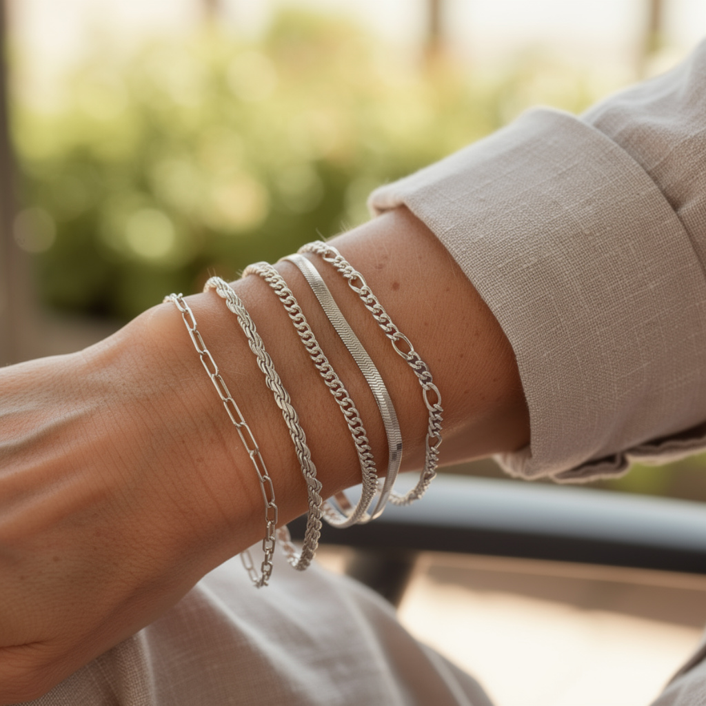 Elara – Set Armbänder im Minimalistischen Stil für Frauen