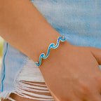 Naya – Armband Wellen aus Opal & Silber