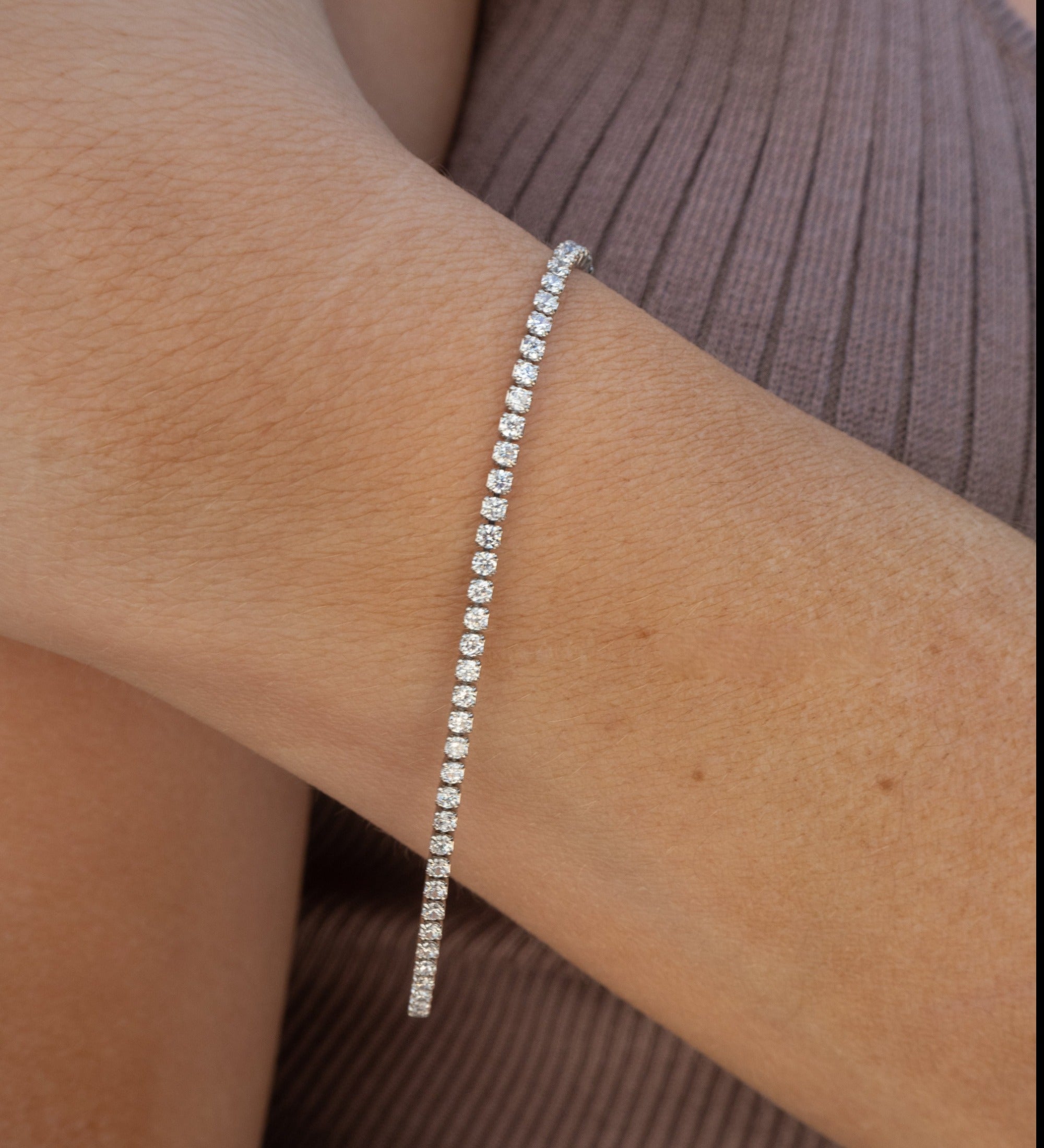 Mini Kristall Tennisarmband