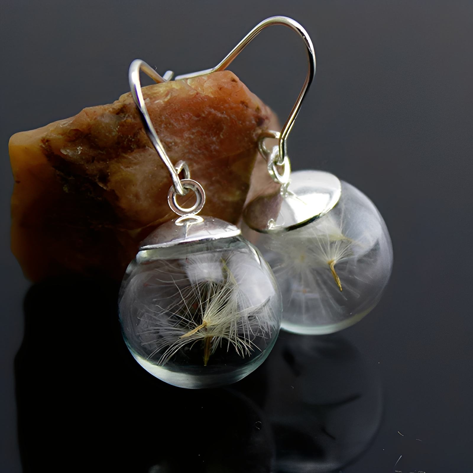 Liora – Ohrringe aus Silber mit Löwenzahn-Motiv