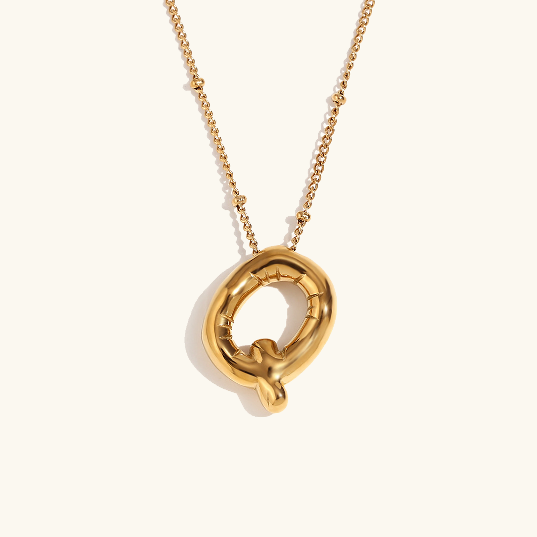 Ballon Gold Initialen Kette