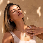 Elisa – Kette mit goldenen Elementen