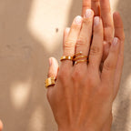 Riza – Spiralfinger ring mit Stein