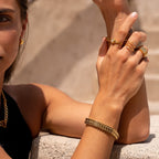 Eden – Armband Strukturiert Plattiert Gold 18K