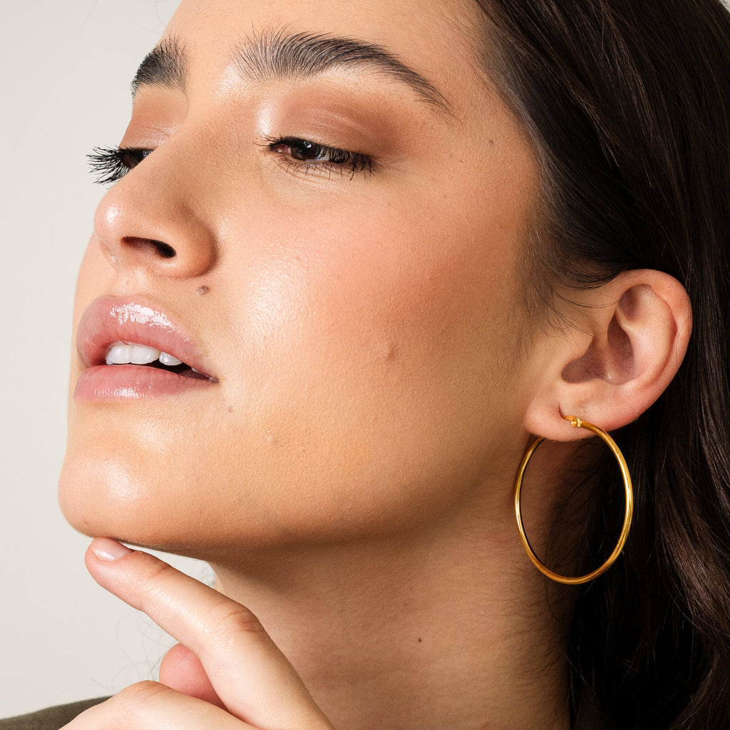 Camille – Goldene Stilvolle Creolen