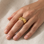 Elena - Wackeliges Herz Goldring
