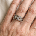 Dalia – Vintage-Ring aus Silber mit Zirkonia