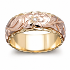 Rosalie – Vintage-Ring mit Rosengewächs in Gold