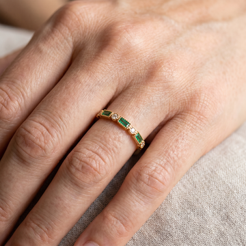 Crista – Grüner Statement-Ring