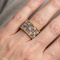 Yona – Vintage Efeu Ring mit Zirkon