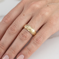 Floria – Ring Goldene Vintage-Blume