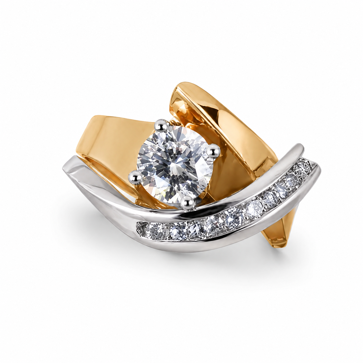 Sylira – Signatur-Ring aus Gold und Silber
