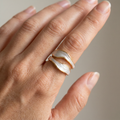 Niana – Vintage-Ring aus hellem Metall