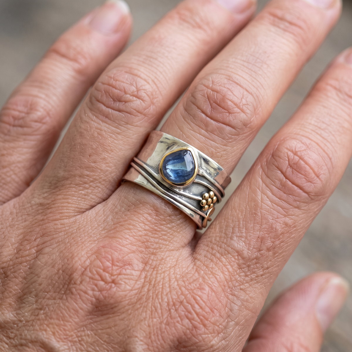 Bree – Boho-Ring mit Edelstein