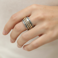 Shyla – Antiker Ring in zwei Farben aus Edelmetall