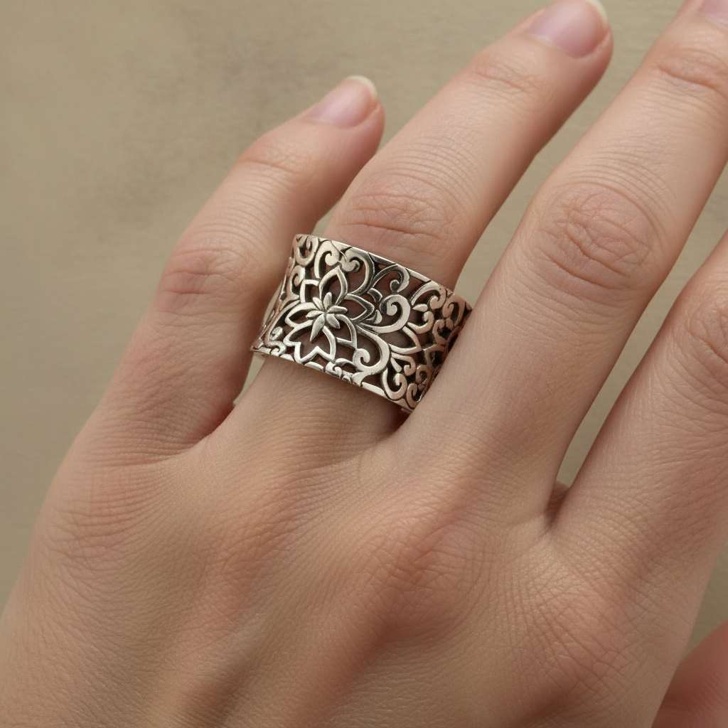 Bea – Vintage Silber Hohlring