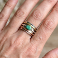 Maloi – Vintage-Ring in Türkis