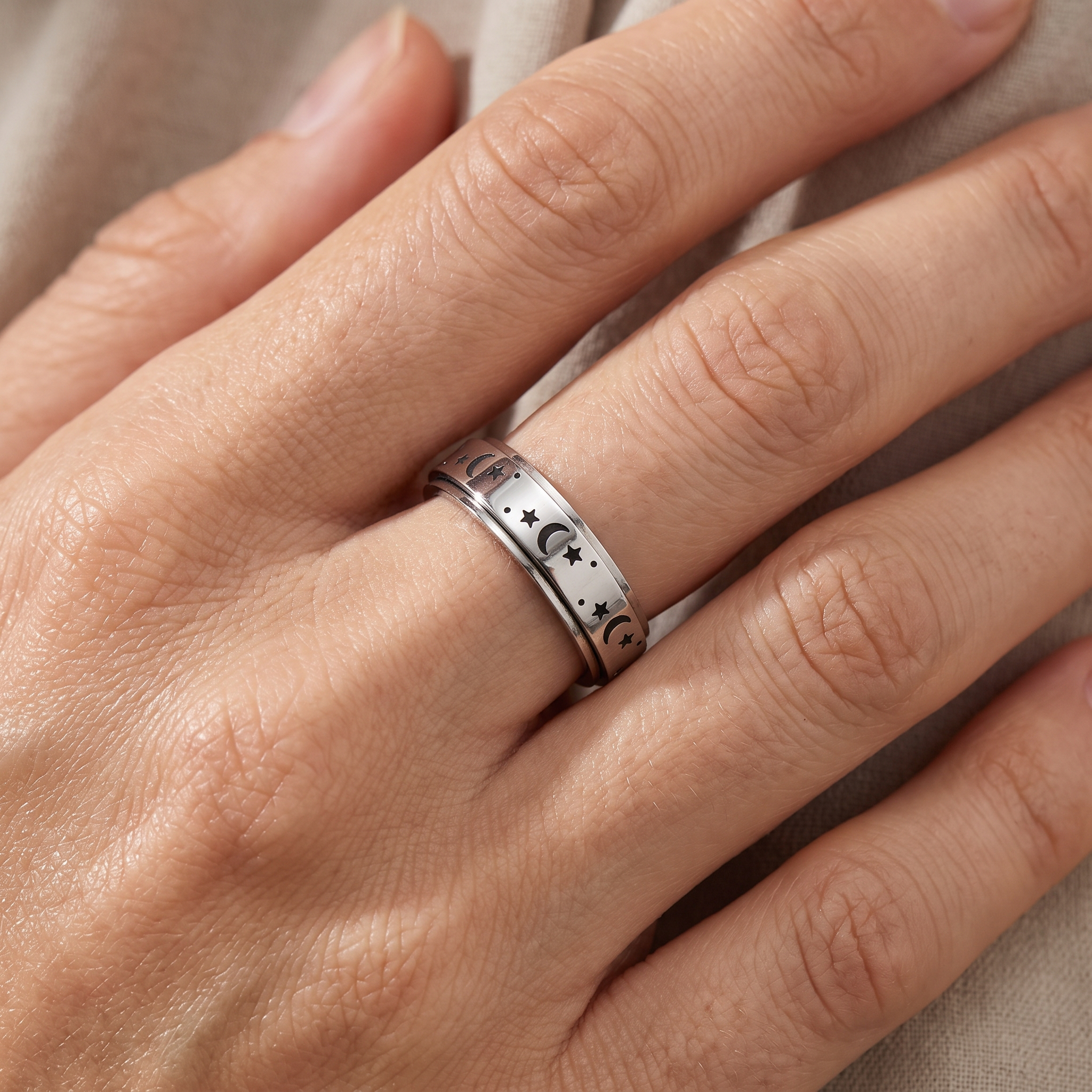 Astrid – Himmlischer Ring Mond und Stern