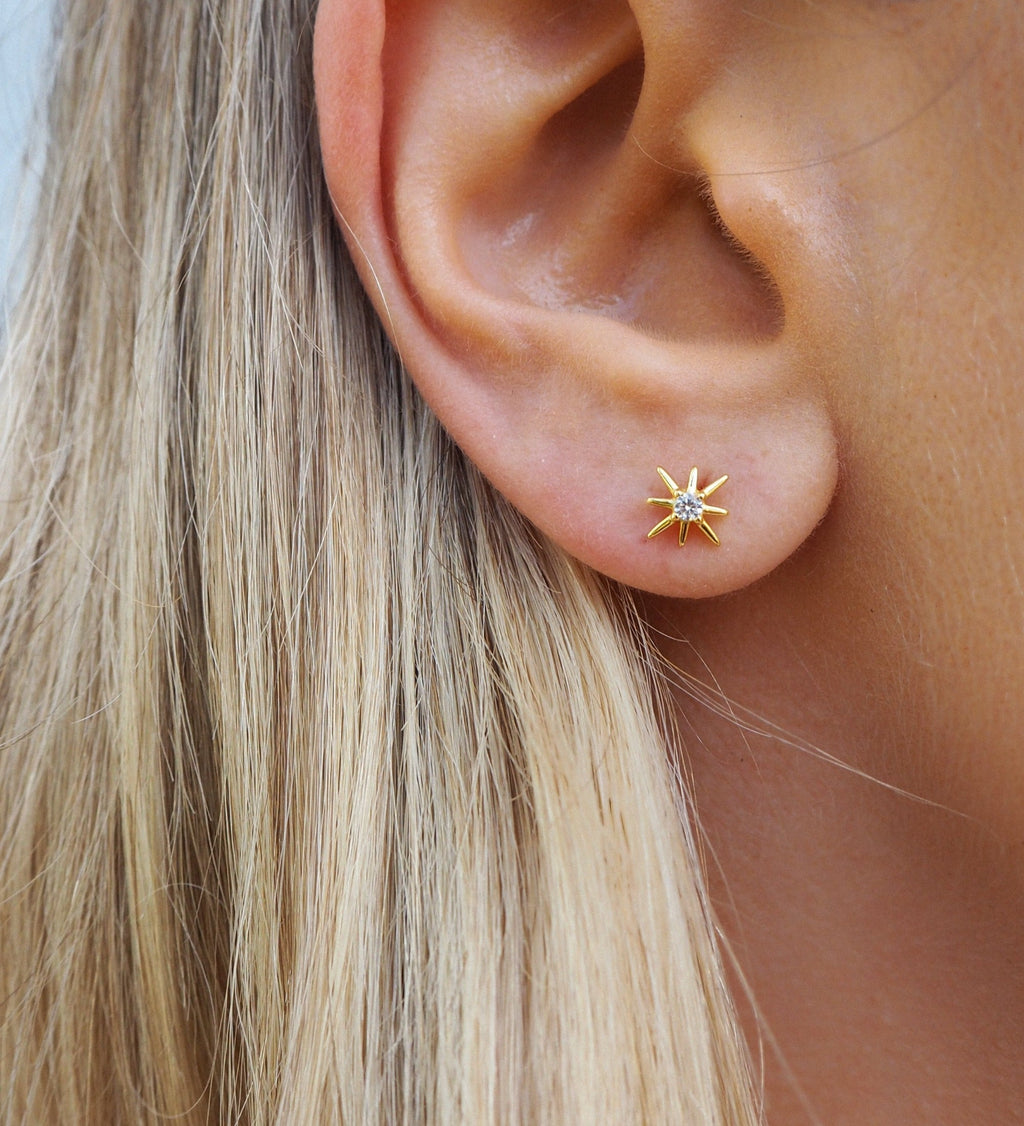Risa - Starburst Kristall Ohrstecker