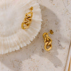 Sol – Glieder-Kreolen in Gold