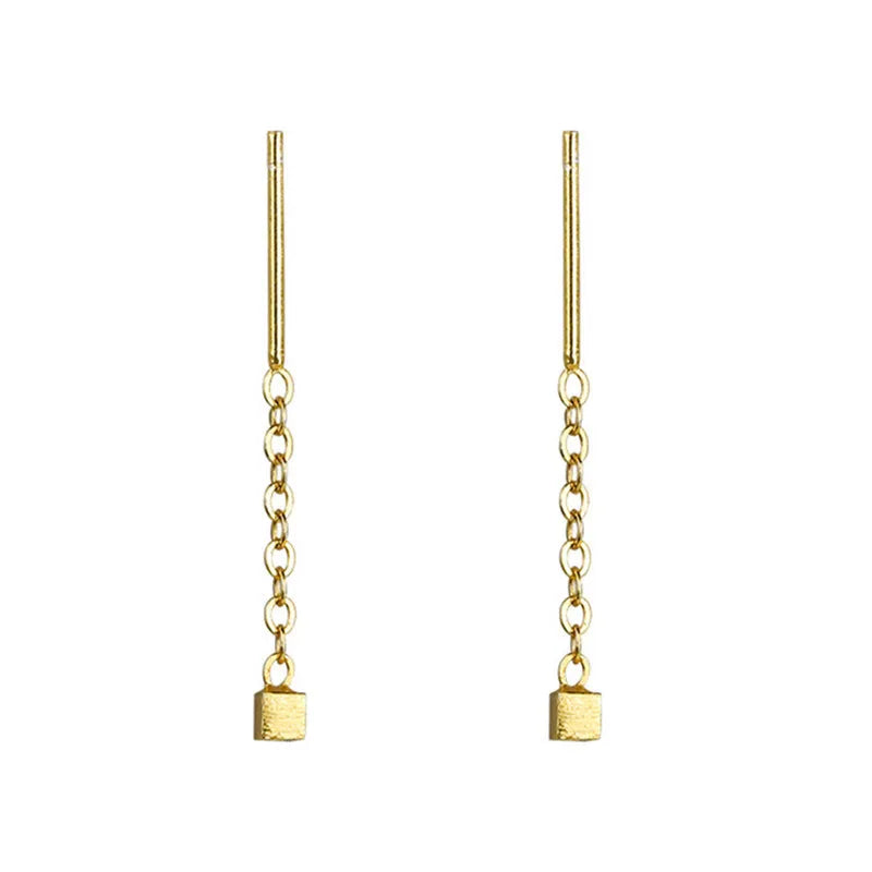 Kaelen – Würfel-Ohrringe mit Eleganten Quasten