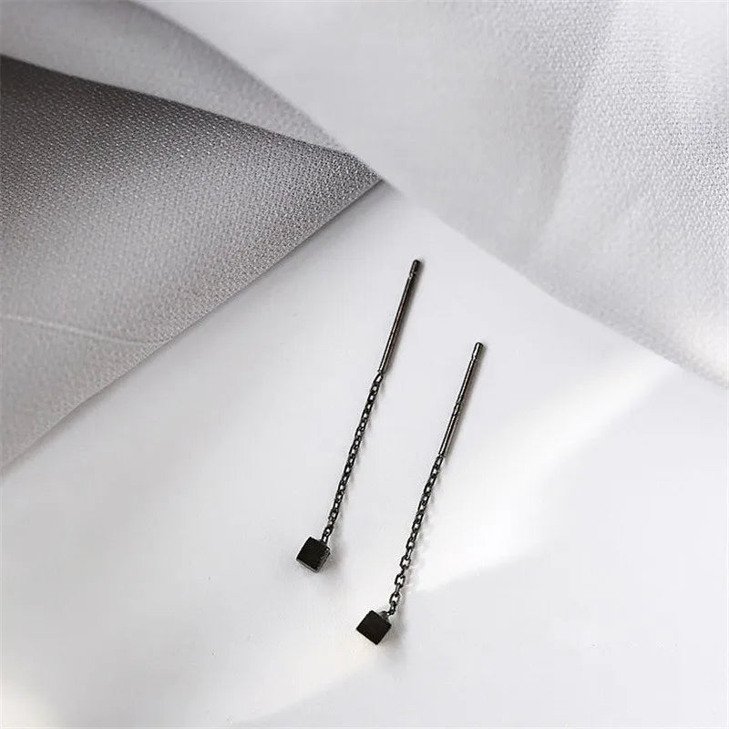 Kaelen – Würfel-Ohrringe mit Eleganten Quasten