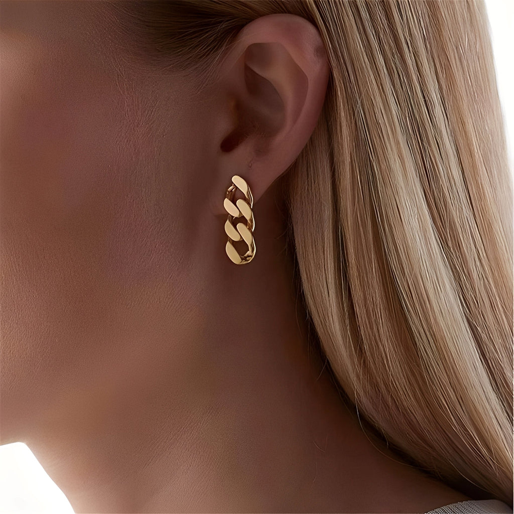 Sol – Glieder-Kreolen in Gold
