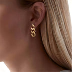 Sol – Glieder-Kreolen in Gold