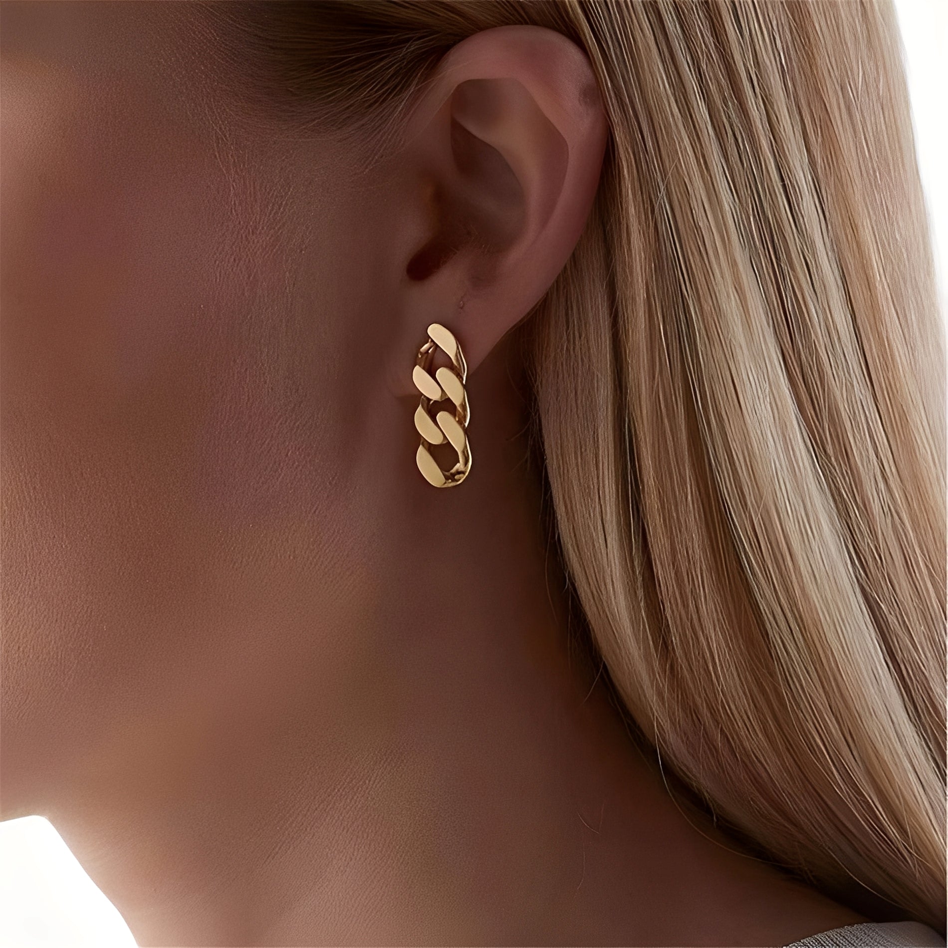 Sol – Glieder-Kreolen in Gold