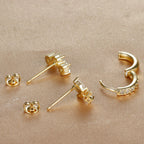 Nova – Set aus Diamant-Ohrringen