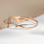 Eleane – Ring Unendlichkeit Zweifarbig Stilvoll