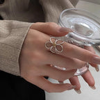 Alizee – Ring Blütenblatt aus Sterlingsilber