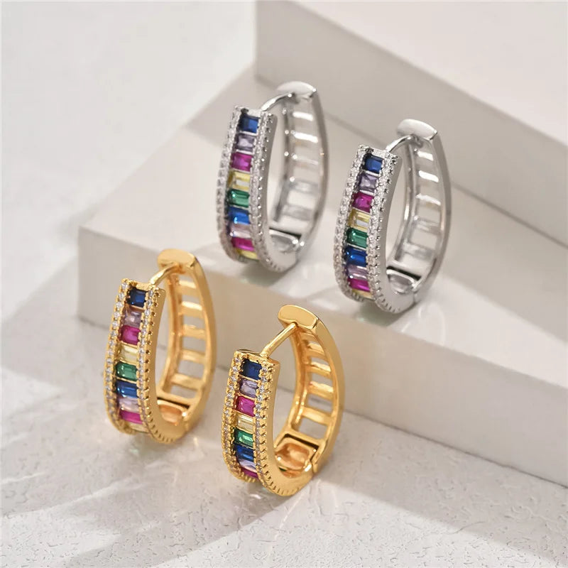 Aureyla – Stilvolle Regenbogen-Ohrringe