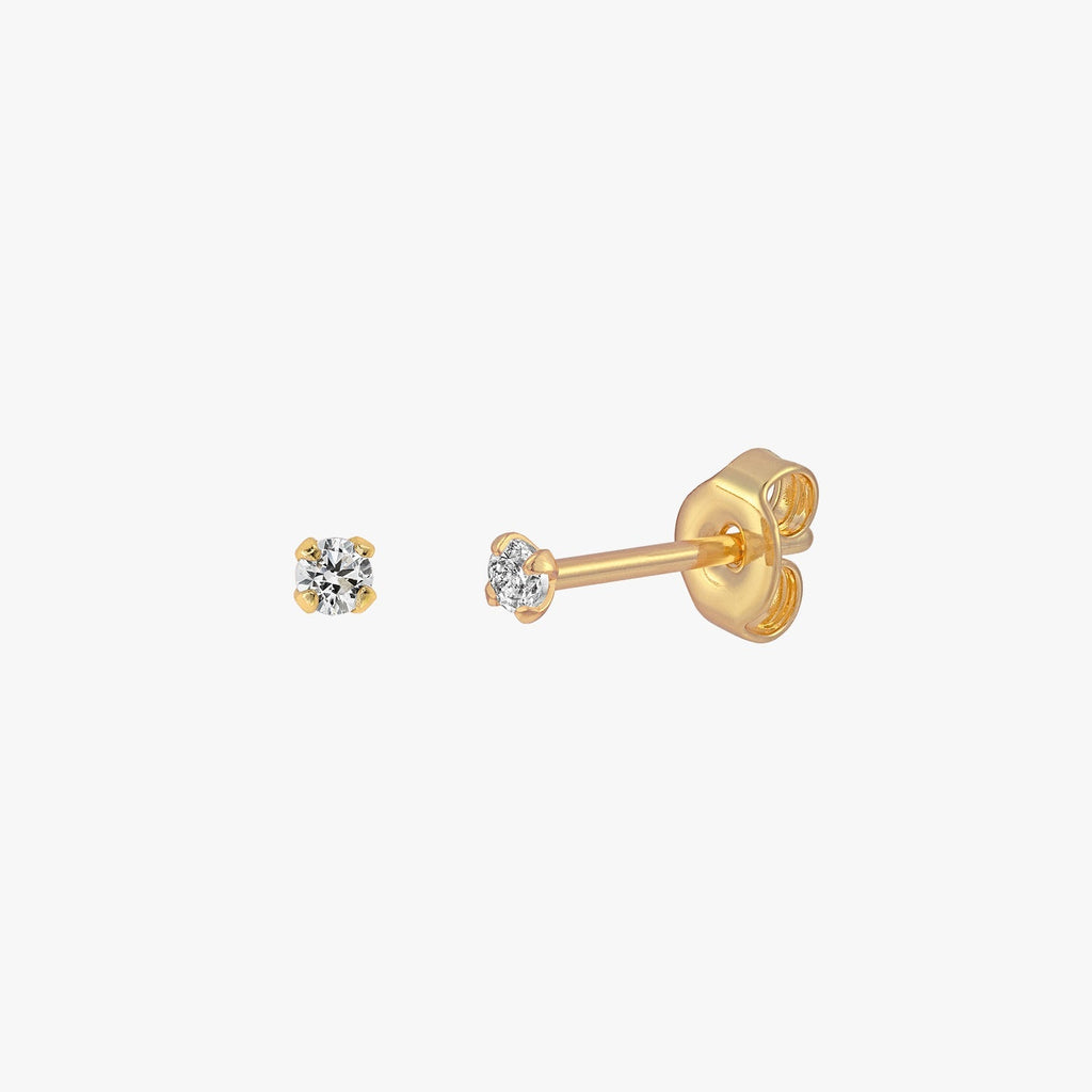 Sloane - Funkelnde Mini Ohrstecker 2mm
