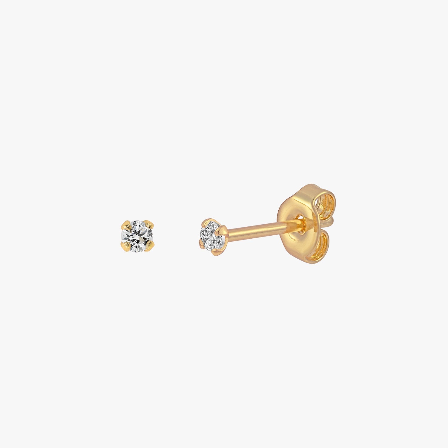 Sloane - Funkelnde Mini Ohrstecker 2mm