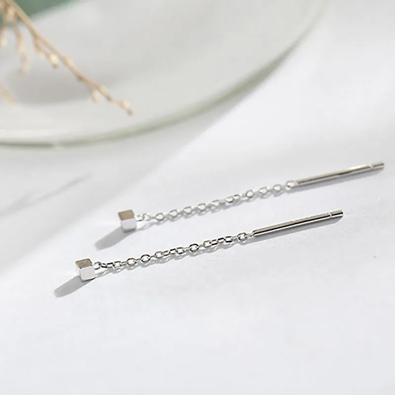 Kaelen – Würfel-Ohrringe mit Eleganten Quasten