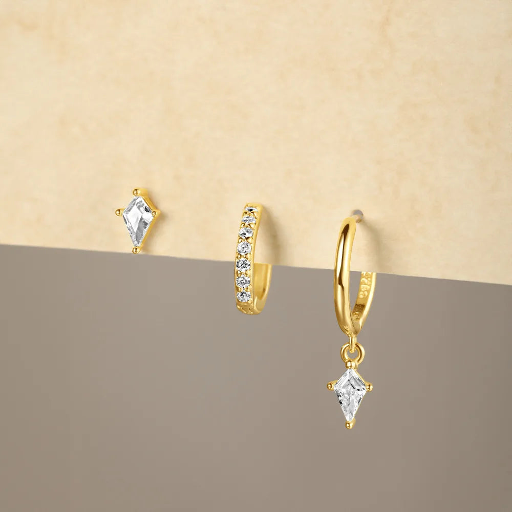 Azaria – Set mit Ohrringen und Diamantanhänger