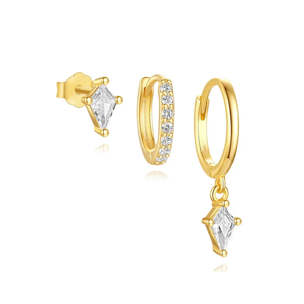 Azaria – Set mit Ohrringen und Diamantanhänger