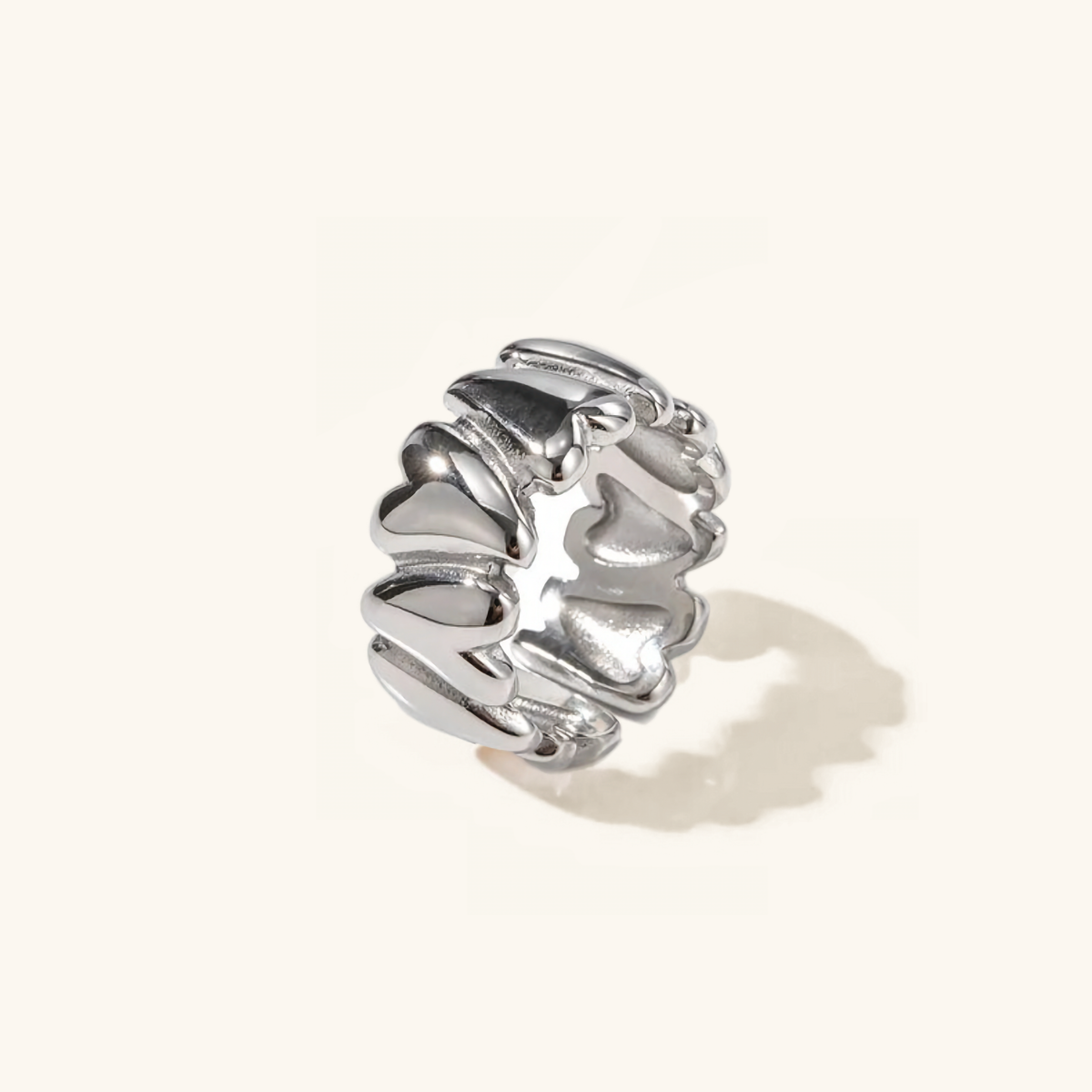 Elena - Wackeliges Herz Goldring