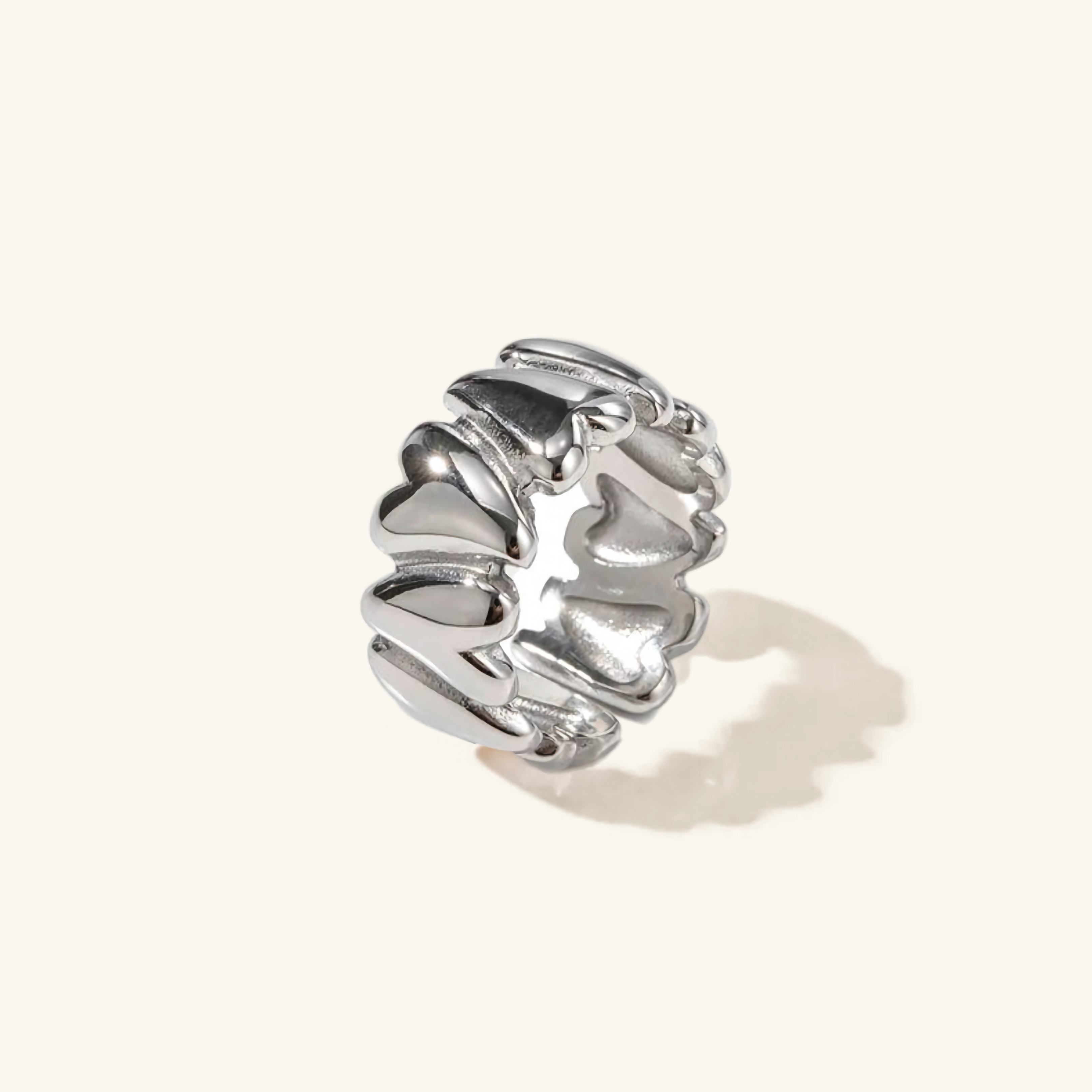 Elena - Wackeliges Herz Goldring