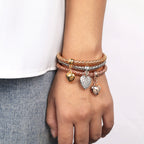 Aria – Armband aus Metall mit festen Herzen