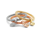 Aria – Armband aus Metall mit festen Herzen