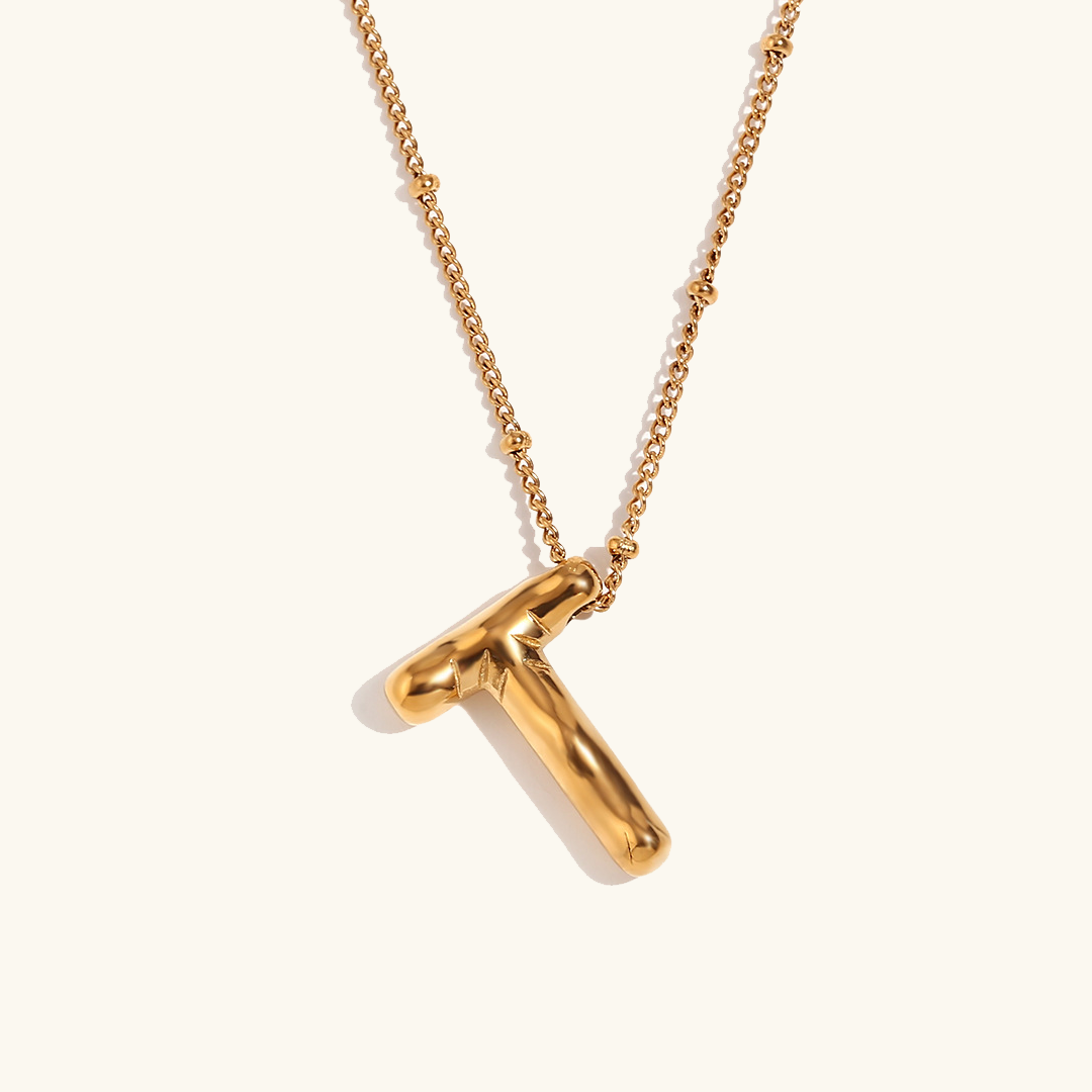Ballon Gold Initialen Kette