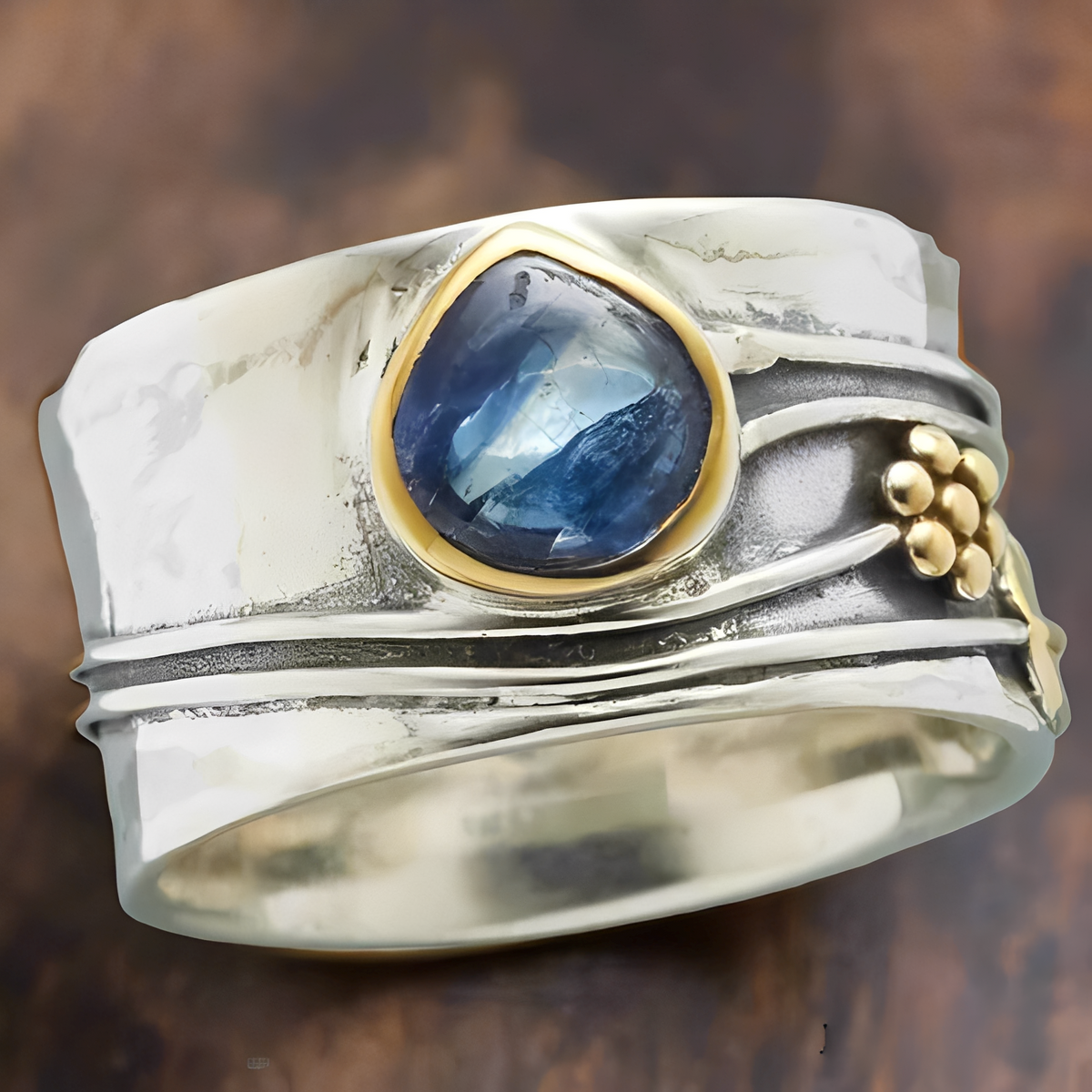 Bree – Boho-Ring mit Edelstein